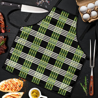 Aloha Hawaii Pakalana Pikake Lei Apron Palaka Inspired Hawaiian-plaid Black LT14 Black - Polynesian Pride