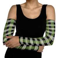 Aloha Hawaii Pakalana Pikake Lei Arm Sleeves Palaka Inspired Hawaiian-plaid Black LT14 - Polynesian Pride