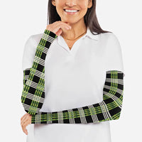Aloha Hawaii Pakalana Pikake Lei Arm Sleeves Palaka Inspired Hawaiian-plaid Black LT14 - Polynesian Pride