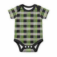 Aloha Hawaii Pakalana Pikake Lei Baby Onesie Palaka Inspired Hawaiian-plaid Black LT14 Black - Polynesian Pride
