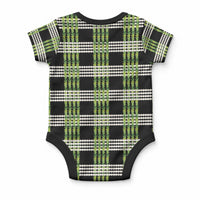 Aloha Hawaii Pakalana Pikake Lei Baby Onesie Palaka Inspired Hawaiian-plaid Black LT14 - Polynesian Pride