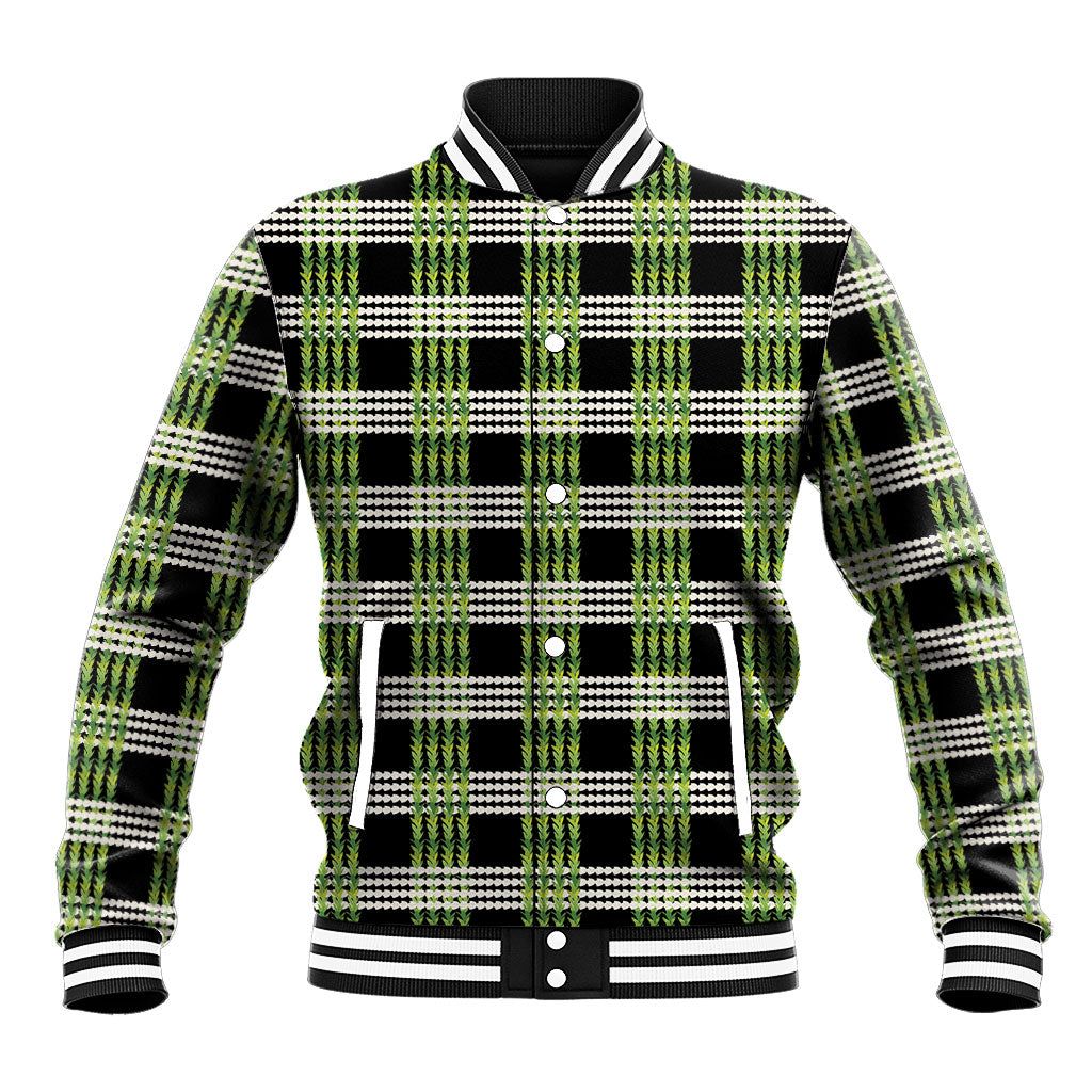 Aloha Hawaii Pakalana Pikake Lei Baseball Jacket Palaka Inspired Hawaiian-plaid Black LT14 Unisex Black - Polynesian Pride