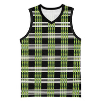 Aloha Hawaii Pakalana Pikake Lei Basketball Jersey Palaka Inspired Hawaiian-plaid Black LT14 Unisex Black - Polynesian Pride