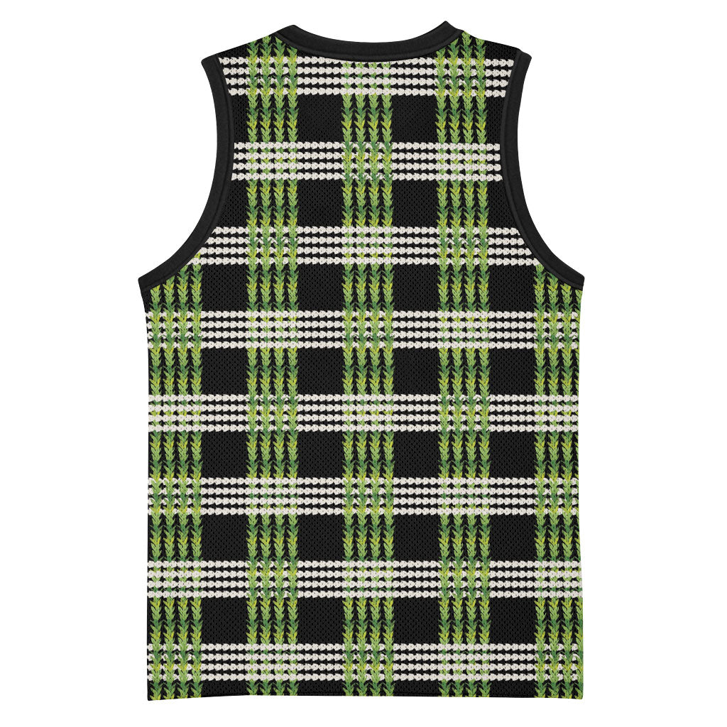 Aloha Hawaii Pakalana Pikake Lei Basketball Jersey Palaka Inspired Hawaiian-plaid Black LT14 - Polynesian Pride