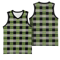 Aloha Hawaii Pakalana Pikake Lei Basketball Jersey Palaka Inspired Hawaiian-plaid Black LT14 - Polynesian Pride