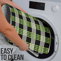 Aloha Hawaii Pakalana Pikake Lei Bathroom Set Palaka Inspired Hawaiian-plaid Black LT14 - Polynesian Pride
