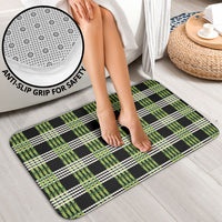 Aloha Hawaii Pakalana Pikake Lei Bathroom Set Palaka Inspired Hawaiian-plaid Black LT14 - Polynesian Pride