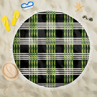 Aloha Hawaii Pakalana Pikake Lei Beach Blanket Palaka Inspired Hawaiian-plaid Black LT14 One Size 150cm Black - Polynesian Pride