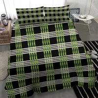 Aloha Hawaii Pakalana Pikake Lei Bedding Set Palaka Inspired Hawaiian-plaid Black LT14 - Polynesian Pride