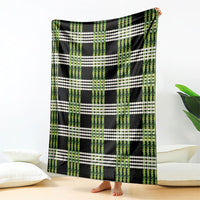 Aloha Hawaii Pakalana Pikake Lei Blanket Palaka Inspired Hawaiian-plaid Black LT14 - Polynesian Pride