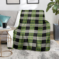 Aloha Hawaii Pakalana Pikake Lei Blanket Palaka Inspired Hawaiian-plaid Black LT14 - Polynesian Pride