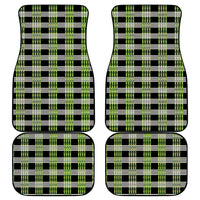 Aloha Hawaii Pakalana Pikake Lei Car Mats Palaka Inspired Hawaiian-plaid Black LT14 - Polynesian Pride
