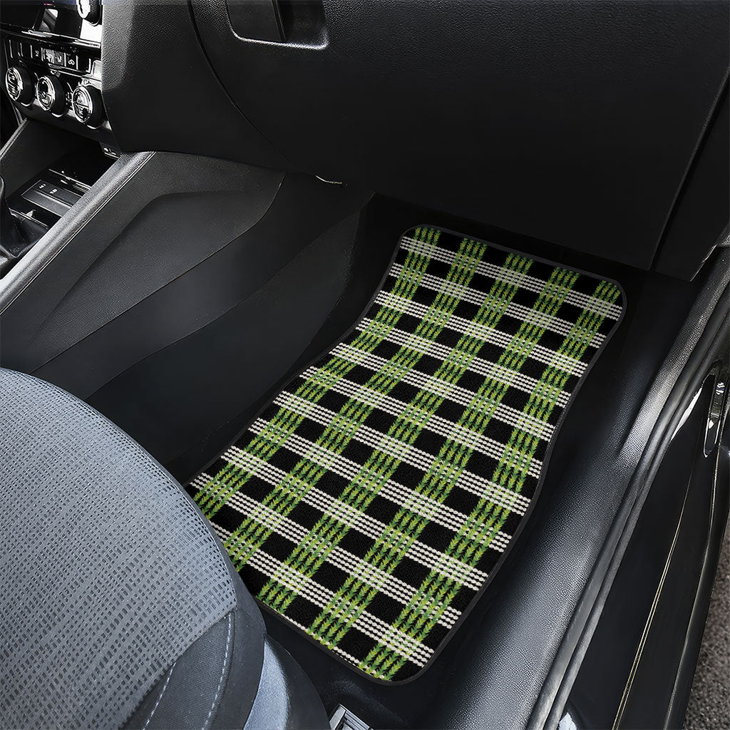 Aloha Hawaii Pakalana Pikake Lei Car Mats Palaka Inspired Hawaiian-plaid Black LT14 - Polynesian Pride