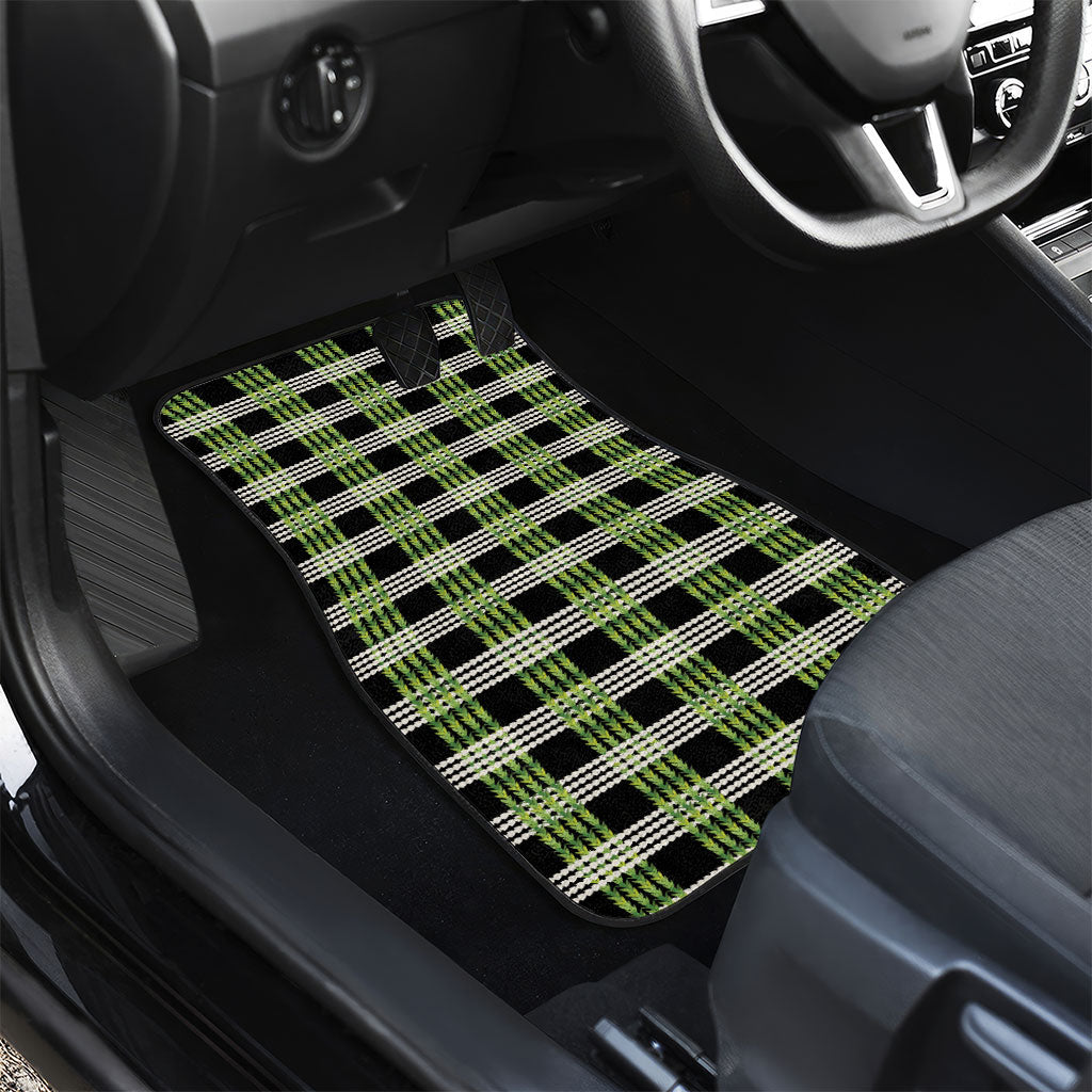 Aloha Hawaii Pakalana Pikake Lei Car Mats Palaka Inspired Hawaiian-plaid Black LT14 - Polynesian Pride