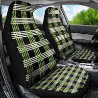 Aloha Hawaii Pakalana Pikake Lei Car Seat Cover Palaka Inspired Hawaiian-plaid Black LT14 - Polynesian Pride