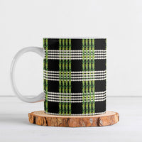 Aloha Hawaii Pakalana Pikake Lei Ceramic Mug Palaka Inspired Hawaiian-plaid Black LT14 Black - Polynesian Pride