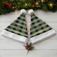 Aloha Hawaii Pakalana Pikake Lei Christmas Santa Hat Palaka Inspired Hawaiian-plaid Black LT14 - Polynesian Pride