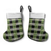 Aloha Hawaii Pakalana Pikake Lei Christmas Stocking Palaka Inspired Hawaiian-plaid Black LT14 - Polynesian Pride