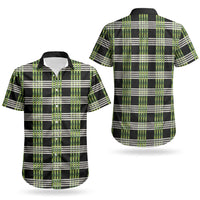 Aloha Hawaii Pakalana Pikake Lei Couples Matching Summer Maxi Dress and Hawaiian Shirt Palaka Inspired Hawaiian-plaid Black LT14 - Polynesian Pride