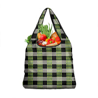 Aloha Hawaii Pakalana Pikake Lei Grocery Bag Palaka Inspired Hawaiian-plaid Black LT14 1-pack One Size Black - Polynesian Pride