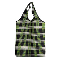 Aloha Hawaii Pakalana Pikake Lei Grocery Bag Palaka Inspired Hawaiian-plaid Black LT14 - Polynesian Pride