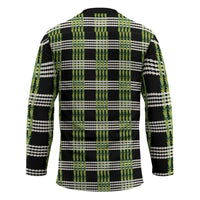 Aloha Hawaii Pakalana Pikake Lei Hockey Jersey Palaka Inspired Hawaiian-plaid Black LT14 - Polynesian Pride