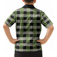 Aloha Hawaii Pakalana Pikake Lei Kid Hawaiian Shirt Palaka Inspired Hawaiian-plaid Black LT14 - Polynesian Pride