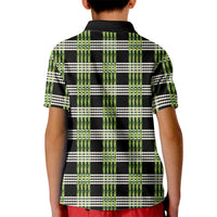 Aloha Hawaii Pakalana Pikake Lei Kid Polo Shirt Palaka Inspired Hawaiian-plaid Black LT14 - Polynesian Pride