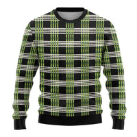 Aloha Hawaii Pakalana Pikake Lei Ugly Christmas Sweater Palaka Inspired Hawaiian-plaid Black LT14 - Polynesian Pride