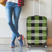 Aloha Hawaii Pakalana Pikake Lei Luggage Cover Palaka Inspired Hawaiian-plaid Black LT14 - Polynesian Pride