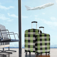 Aloha Hawaii Pakalana Pikake Lei Luggage Cover Palaka Inspired Hawaiian-plaid Black LT14 - Polynesian Pride