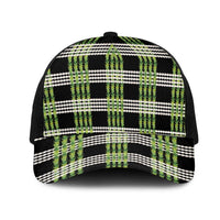 Aloha Hawaii Pakalana Pikake Lei Mesh Trucker Cap Palaka Inspired Hawaiian-plaid Black LT14 One Size Black Black - Polynesian Pride