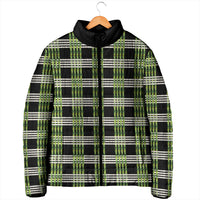 Aloha Hawaii Pakalana Pikake Lei Padded Jacket Palaka Inspired Hawaiian-plaid Black LT14 - Polynesian Pride