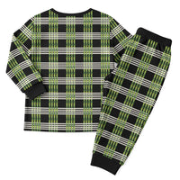 Aloha Hawaii Pakalana Pikake Lei Christmas Pajama Set Palaka Inspired Hawaiian-plaid Black LT14 - Polynesian Pride