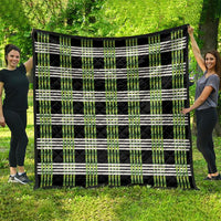 Aloha Hawaii Pakalana Pikake Lei Quilt Palaka Inspired Hawaiian-plaid Black LT14 - Polynesian Pride