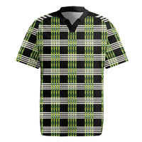 Aloha Hawaii Pakalana Pikake Lei Rugby Jersey Palaka Inspired Hawaiian-plaid Black LT14 Black - Polynesian Pride