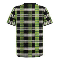 Aloha Hawaii Pakalana Pikake Lei Rugby Jersey Palaka Inspired Hawaiian-plaid Black LT14 - Polynesian Pride