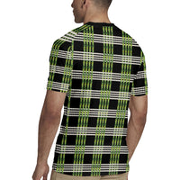 Aloha Hawaii Pakalana Pikake Lei Rugby Jersey Palaka Inspired Hawaiian-plaid Black LT14 - Polynesian Pride