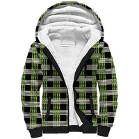 Aloha Hawaii Pakalana Pikake Lei Sherpa Hoodie Palaka Inspired Hawaiian-plaid Black LT14 Unisex Black - Polynesian Pride