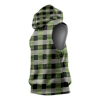 Aloha Hawaii Pakalana Pikake Lei Sleeveless Hoodie Palaka Inspired Hawaiian-plaid Black LT14 - Polynesian Pride