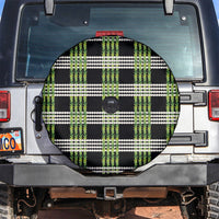 Aloha Hawaii Pakalana Pikake Lei Spare Tire Cover Palaka Inspired Hawaiian-plaid Black LT14 Black - Polynesian Pride