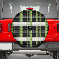 Aloha Hawaii Pakalana Pikake Lei Spare Tire Cover Palaka Inspired Hawaiian-plaid Black LT14 - Polynesian Pride