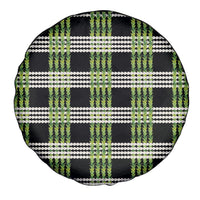 Aloha Hawaii Pakalana Pikake Lei Spare Tire Cover Palaka Inspired Hawaiian-plaid Black LT14 - Polynesian Pride