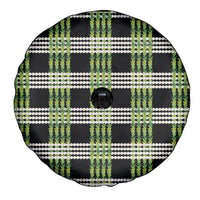 Aloha Hawaii Pakalana Pikake Lei Spare Tire Cover Palaka Inspired Hawaiian-plaid Black LT14 - Polynesian Pride