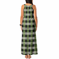 Aloha Hawaii Pakalana Pikake Lei Tank Maxi Dress Palaka Inspired Hawaiian-plaid Black LT14 - Polynesian Pride