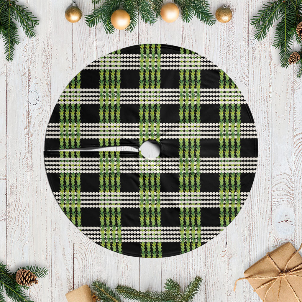 Aloha Hawaii Pakalana Pikake Lei Tree Skirt Palaka Inspired Hawaiian-plaid Black LT14 Casual Black - Polynesian Pride