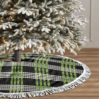 Aloha Hawaii Pakalana Pikake Lei Tree Skirt Palaka Inspired Hawaiian-plaid Black LT14 - Polynesian Pride