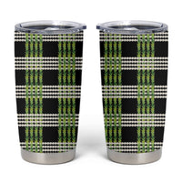 Aloha Hawaii Pakalana Pikake Lei Tumbler Cup Palaka Inspired Hawaiian-plaid Black LT14 Black - Polynesian Pride