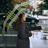 Aloha Hawaii Pakalana Pikake Lei Umbrella Palaka Inspired Hawaiian-plaid Black LT14 - Polynesian Pride