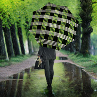 Aloha Hawaii Pakalana Pikake Lei Umbrella Palaka Inspired Hawaiian-plaid Black LT14 - Polynesian Pride